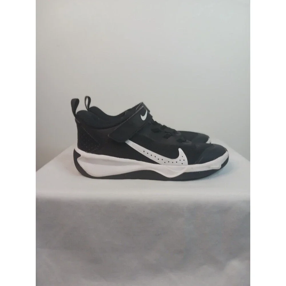 Nike Shoes Unisex Kids Size 1.5Y Black White Mesh Low Top Sneakers DM9026-002